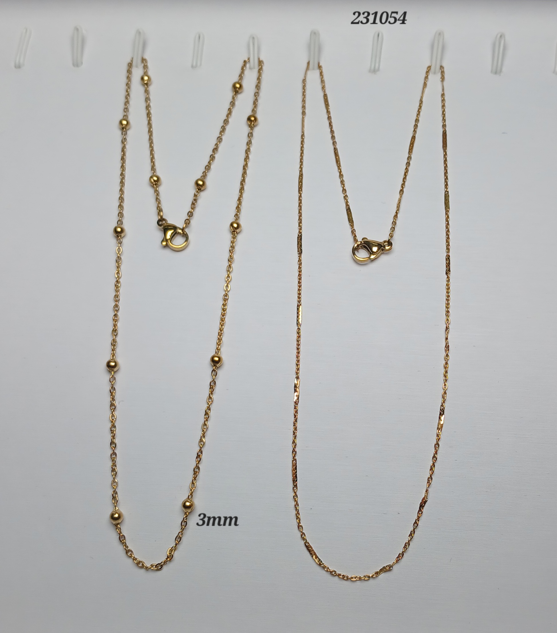 CADENAS TERMINADAS DE ACERO 40CM