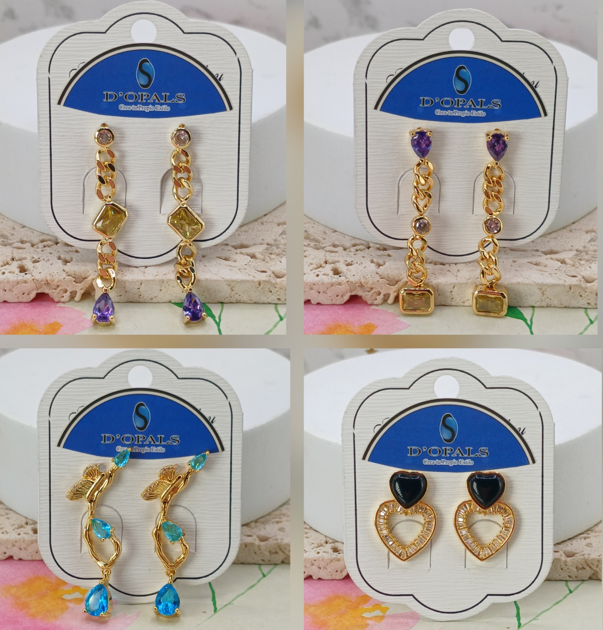 ARGOLLAS Y ARETES DE MICROCIRCONIA