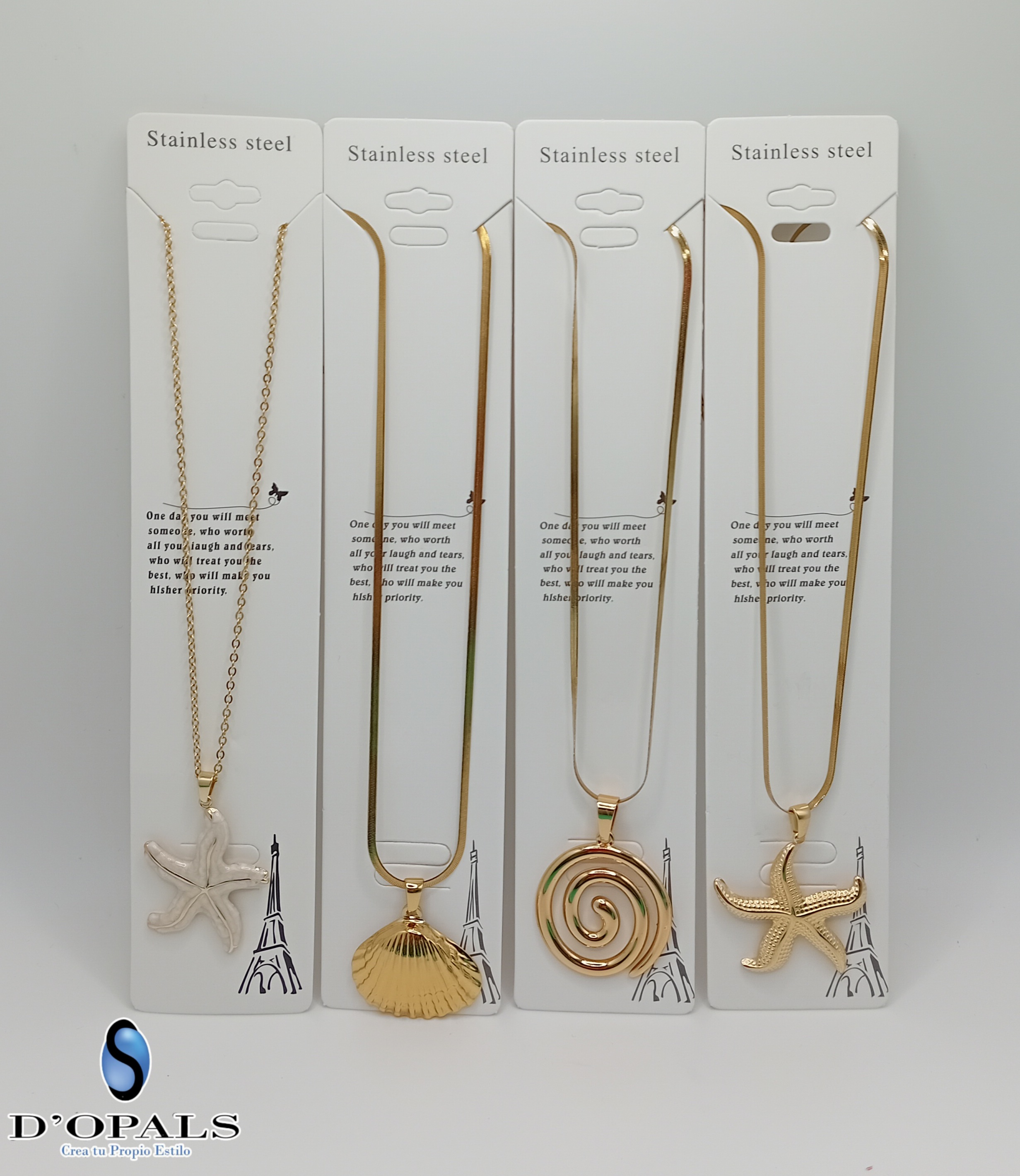 CADENAS TERMINADAS CON DIJES DE ACERO INOXIDABLE