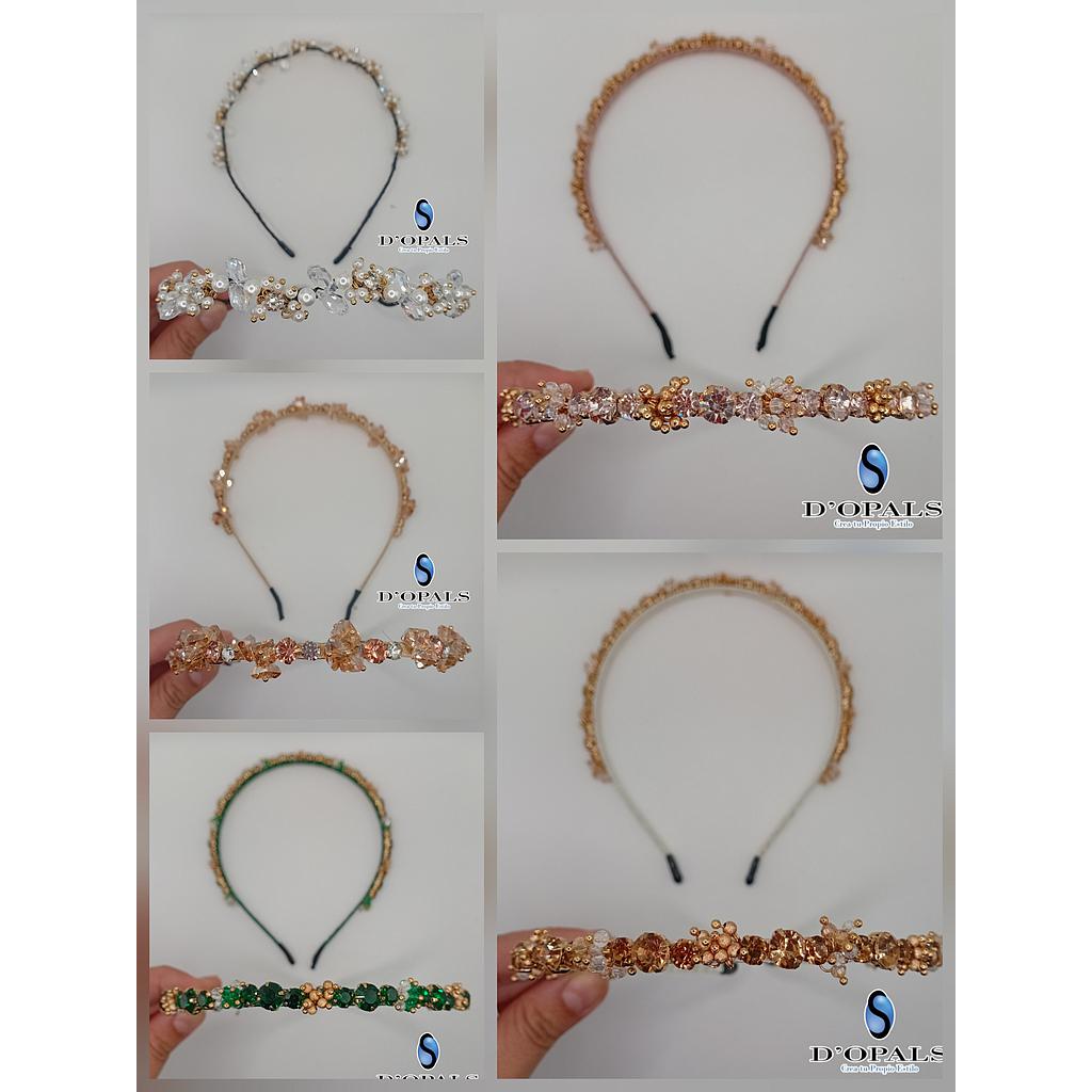 DIADEMA PARA CABELLO CON CRISTALES