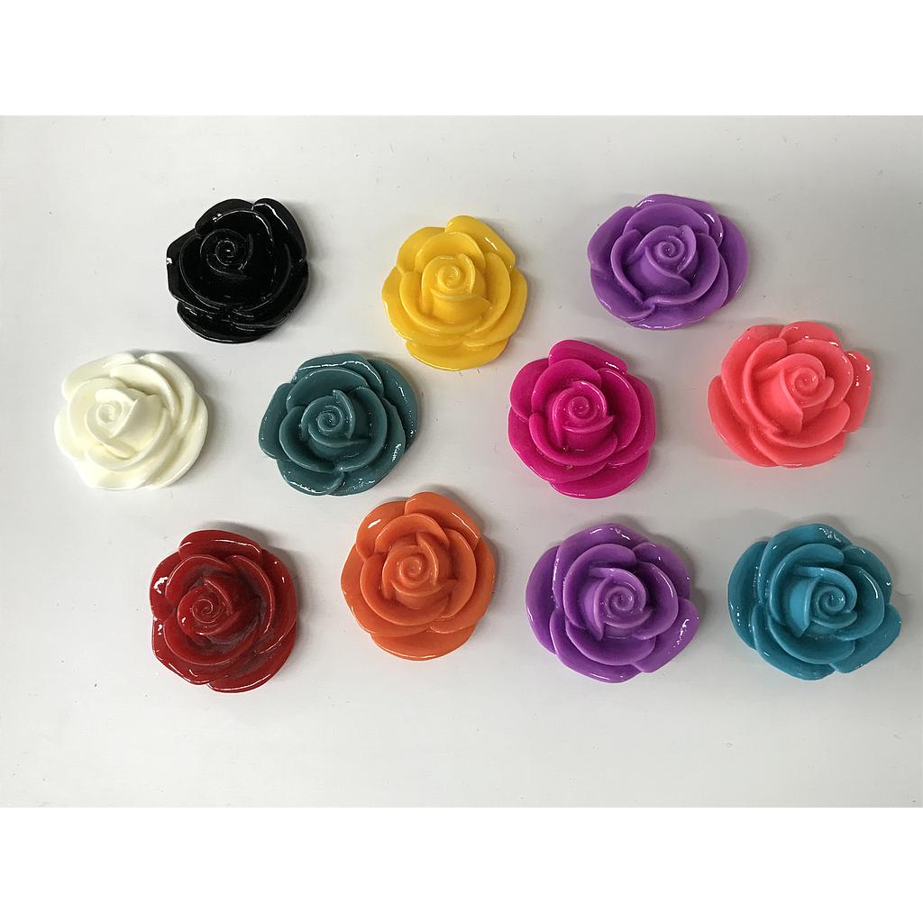 FLORES DE RESINA 24MM 10PCS