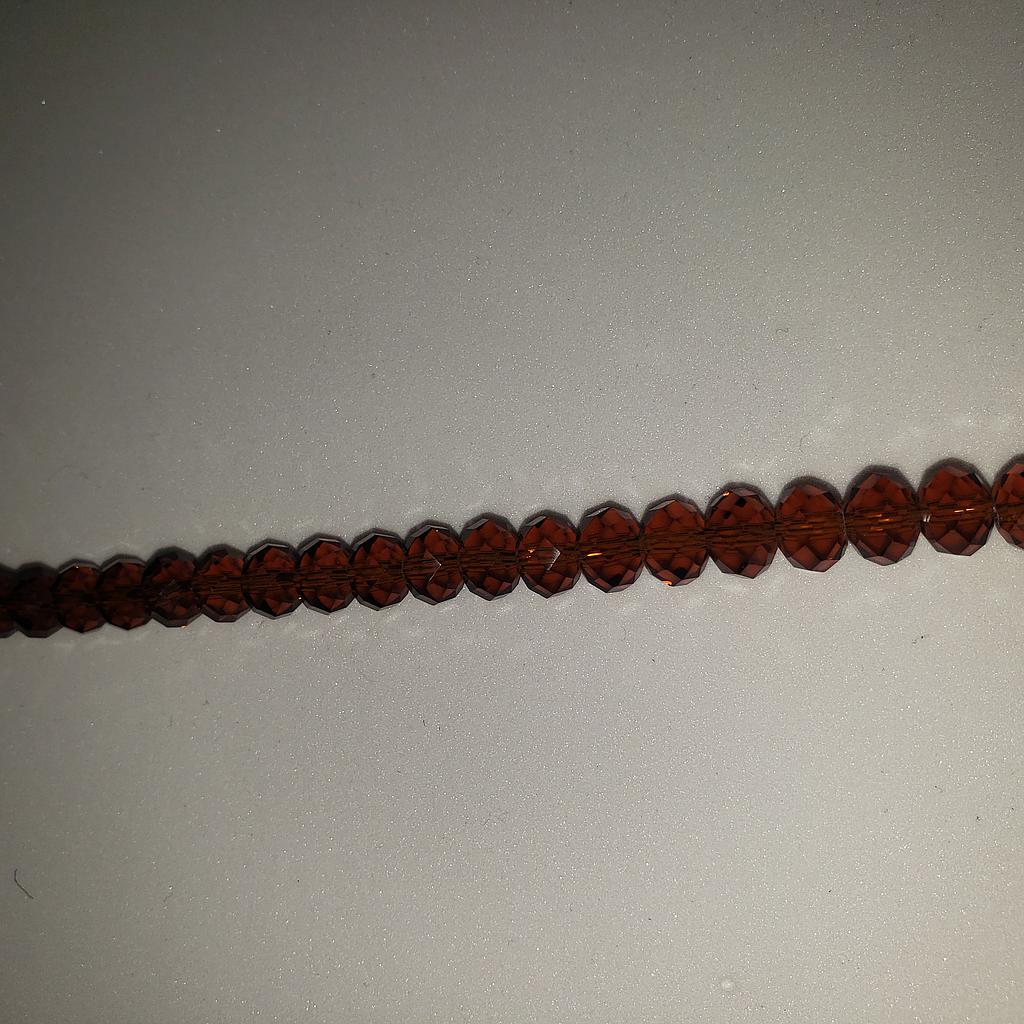 CRISTAL RONDEL MARRON PECAN 8MM