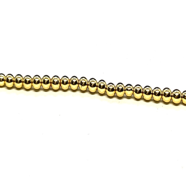 HEMATITA REDONDA DORADA CLARO 3MM