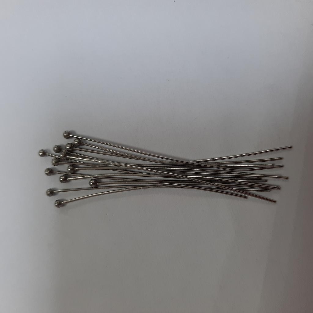 PINES DE ACERO PLATEADOS 2 PULG 25 PCS