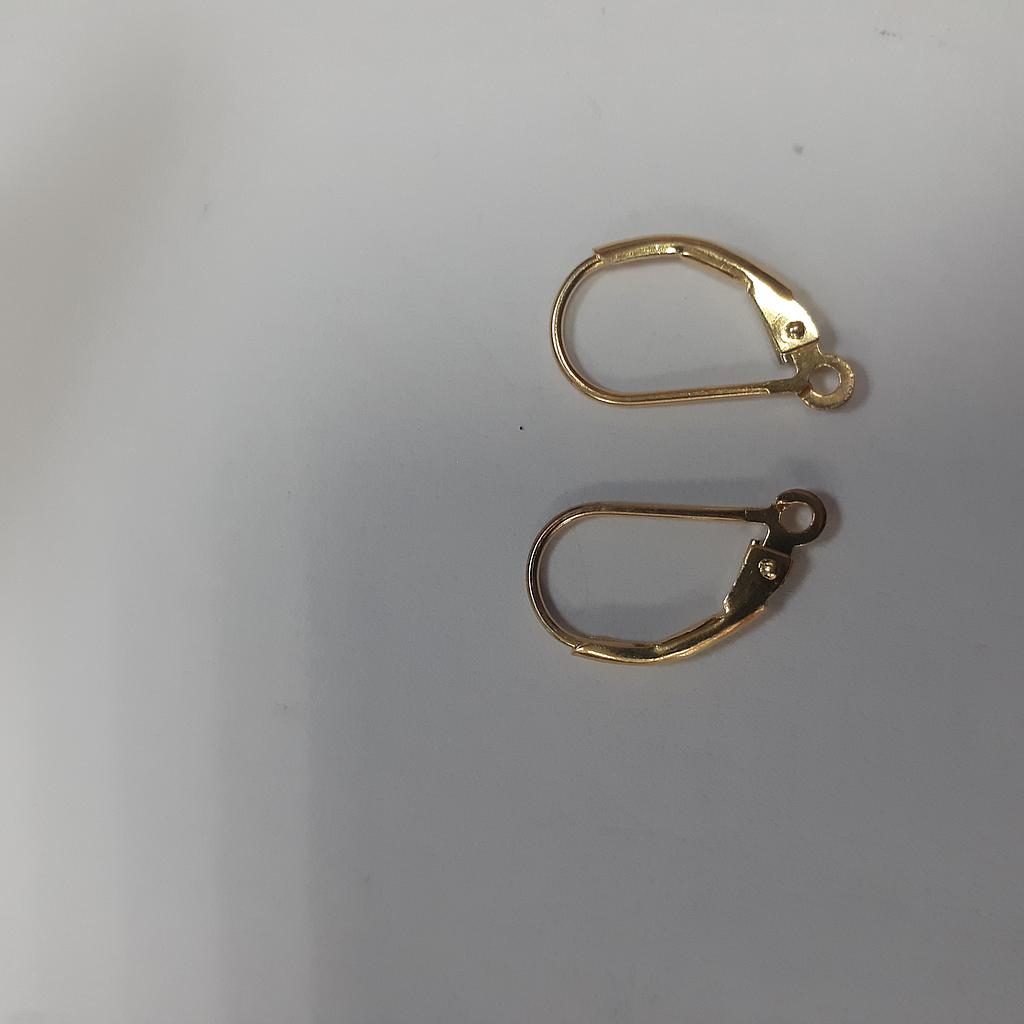 PATENTE OVALDA DE PLATA 925 CON BAÑO