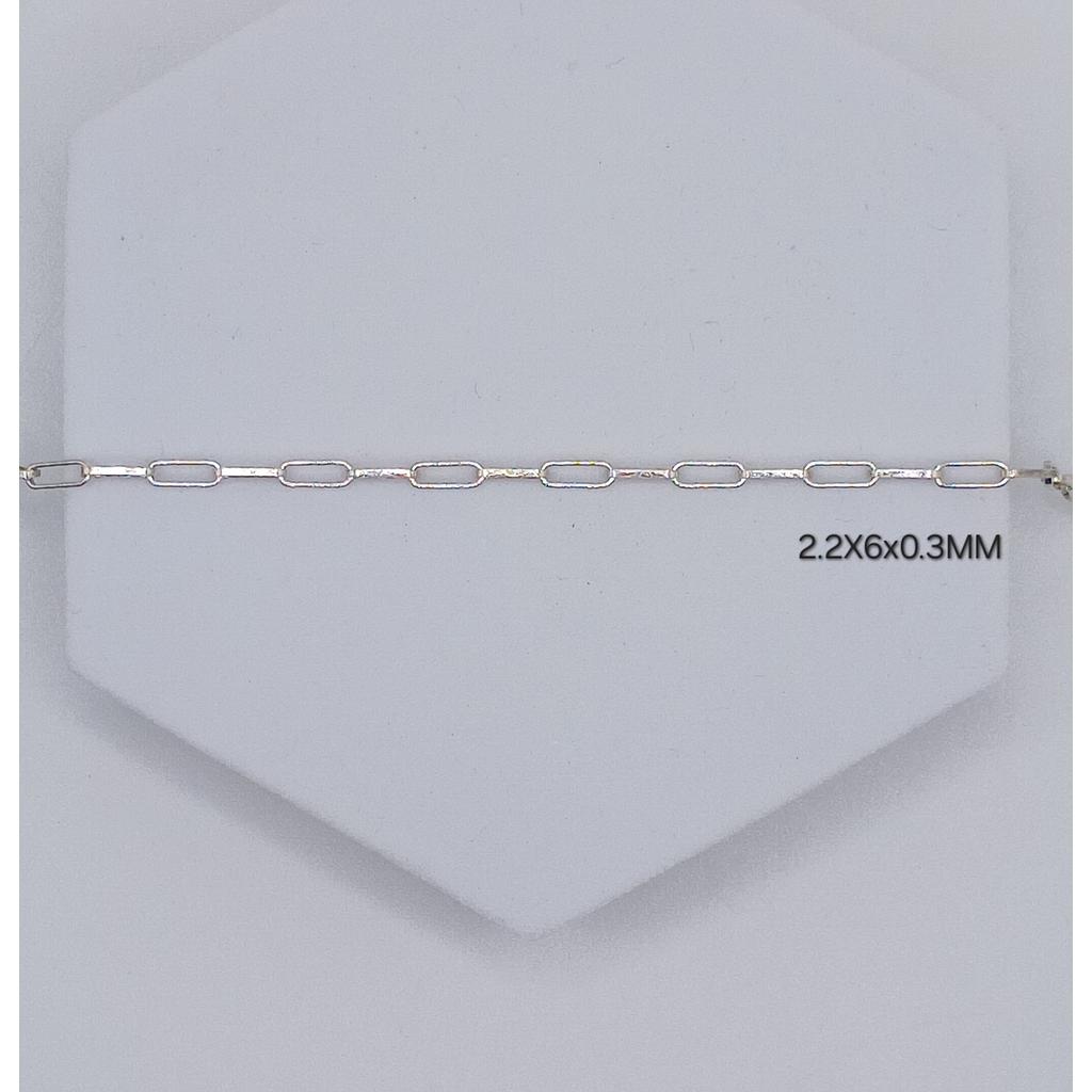 CADENA DE PLATA 2.2X6X0.3MM