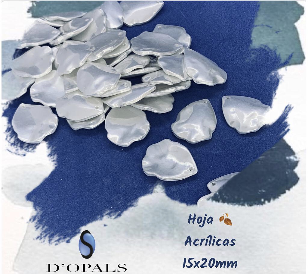 HOJAS ACRILICAS 15X20MM 50PCS