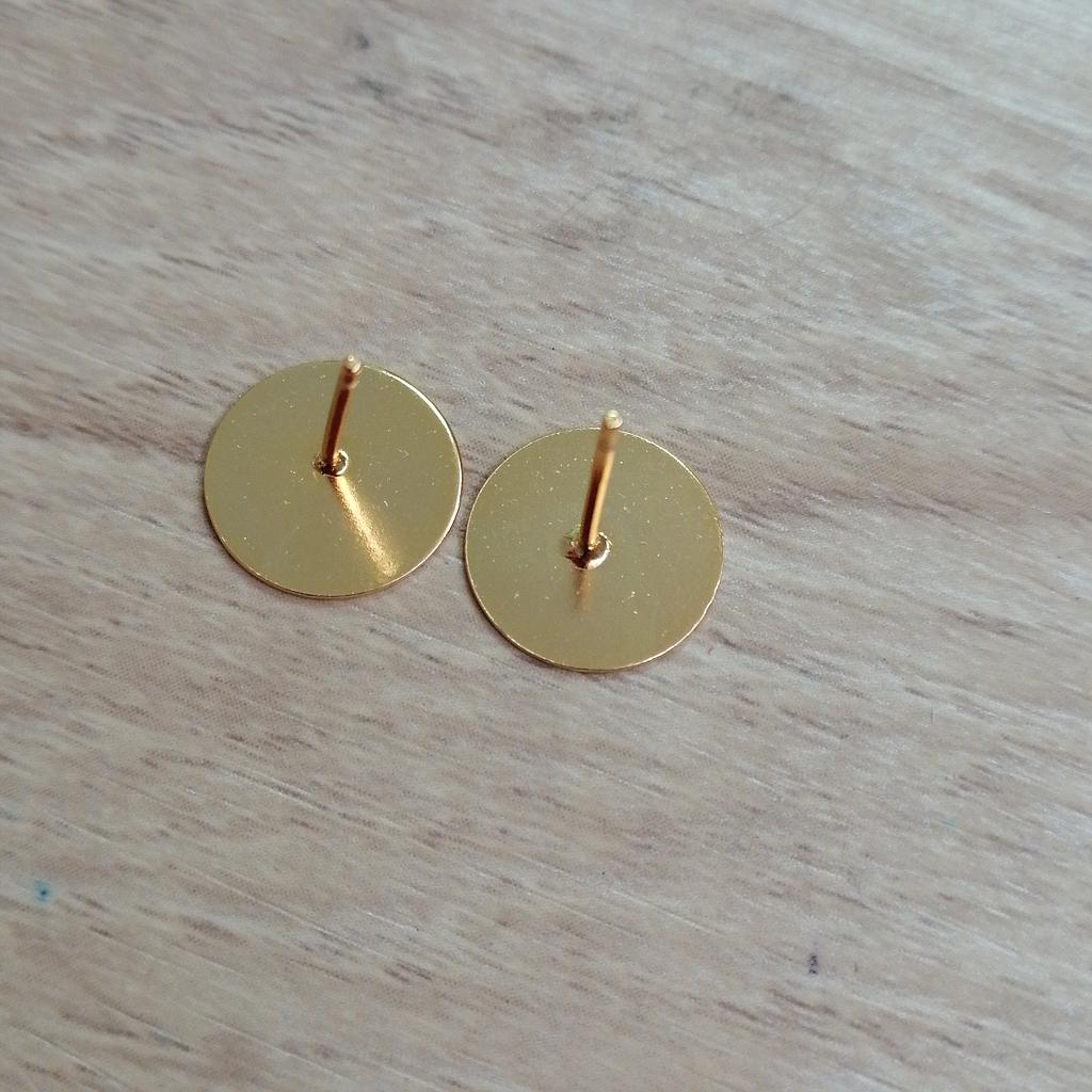 PATENTE DE PEGAR PLATA 925 CON BAÑO 12MM