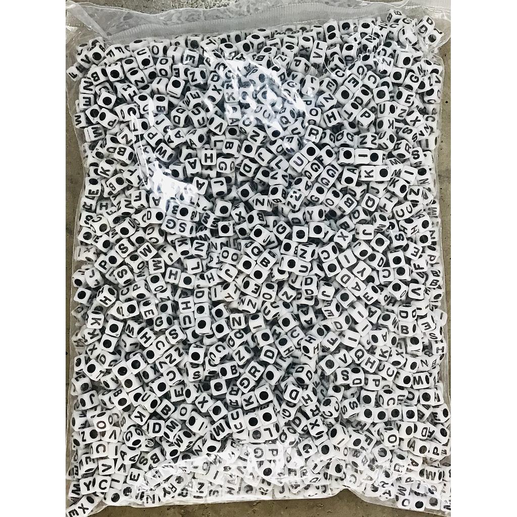 PAQUETE LETRAS CUBOS 6X6MM