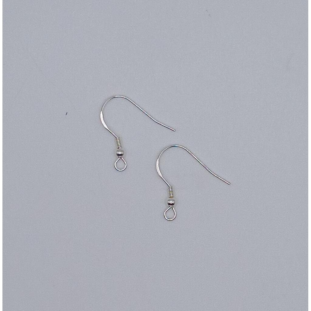 PATENTE DE GANCHITO PLATA 925 CON RESORTE Y SEPARADOR