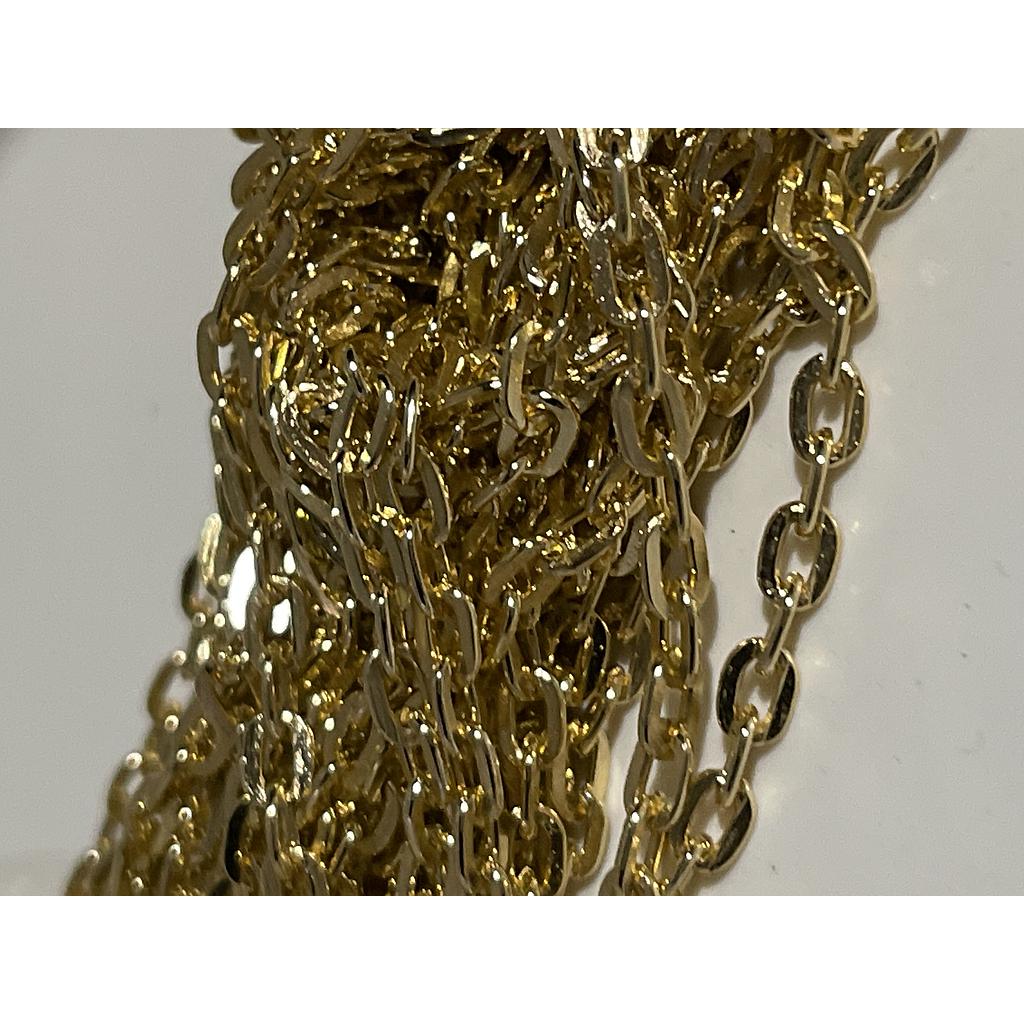 CADENA DE ALUMINIO DORADA 50M