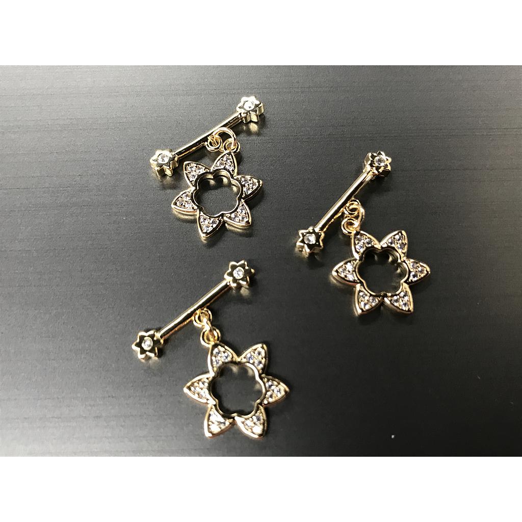 BROCHE ESTRELLA ELECTROENCHAPADO