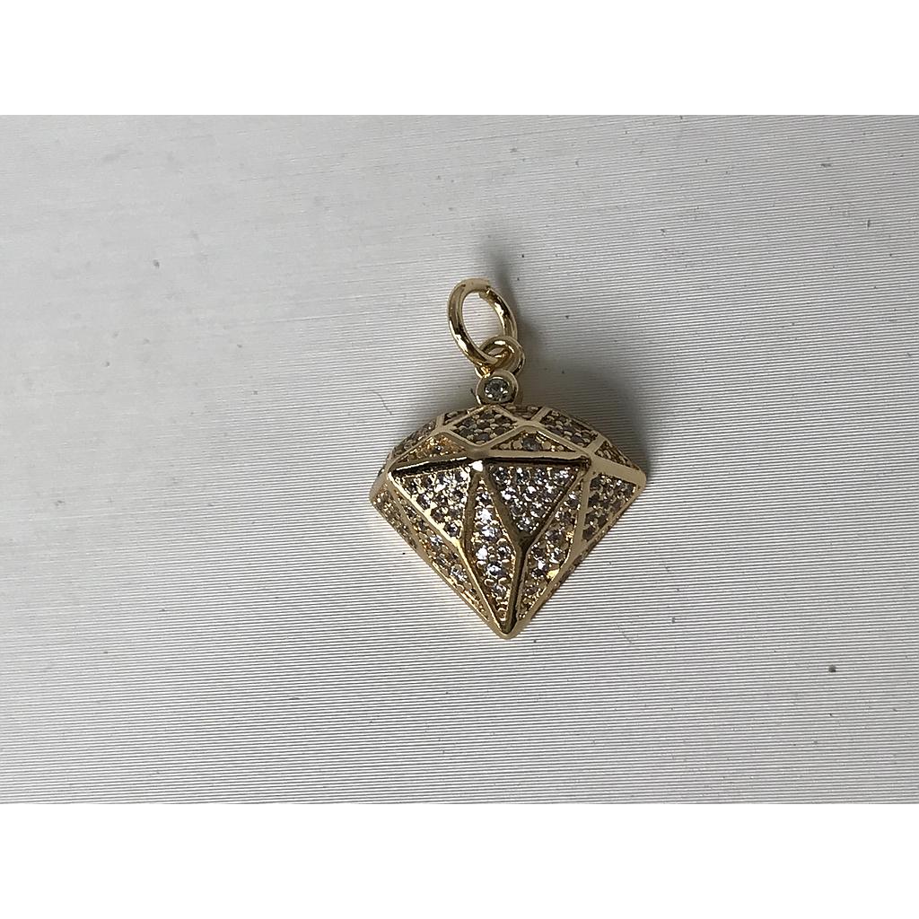 DIJE DIAMANTE ELECTROENCHAPADO