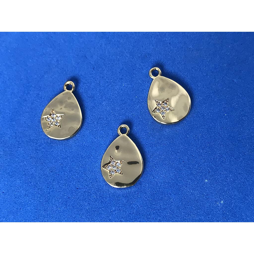 DIJE GOTA CON ESTRELLA ELECTROENCHAPADO