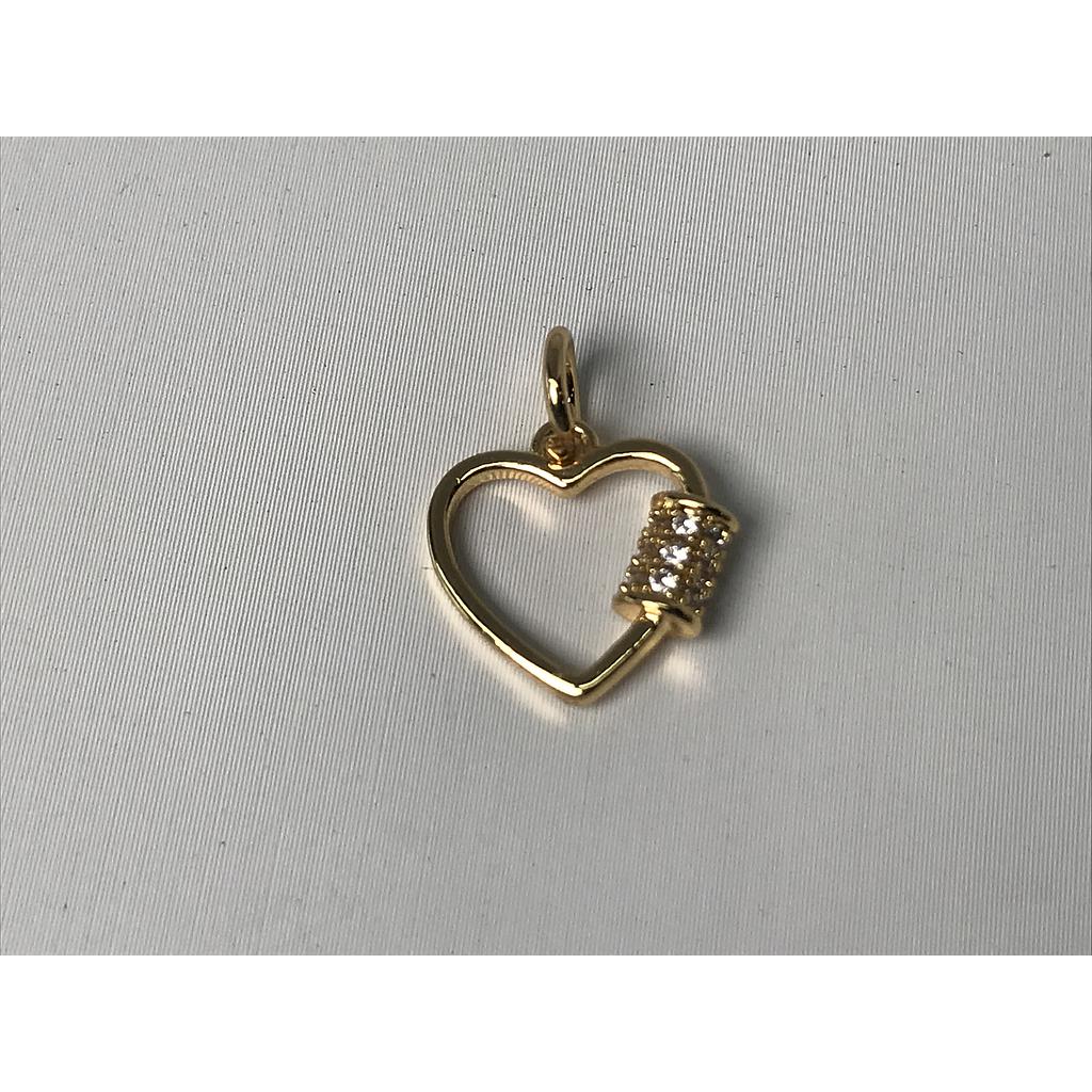 DIJE CORAZON ELECTROENCHAPADO