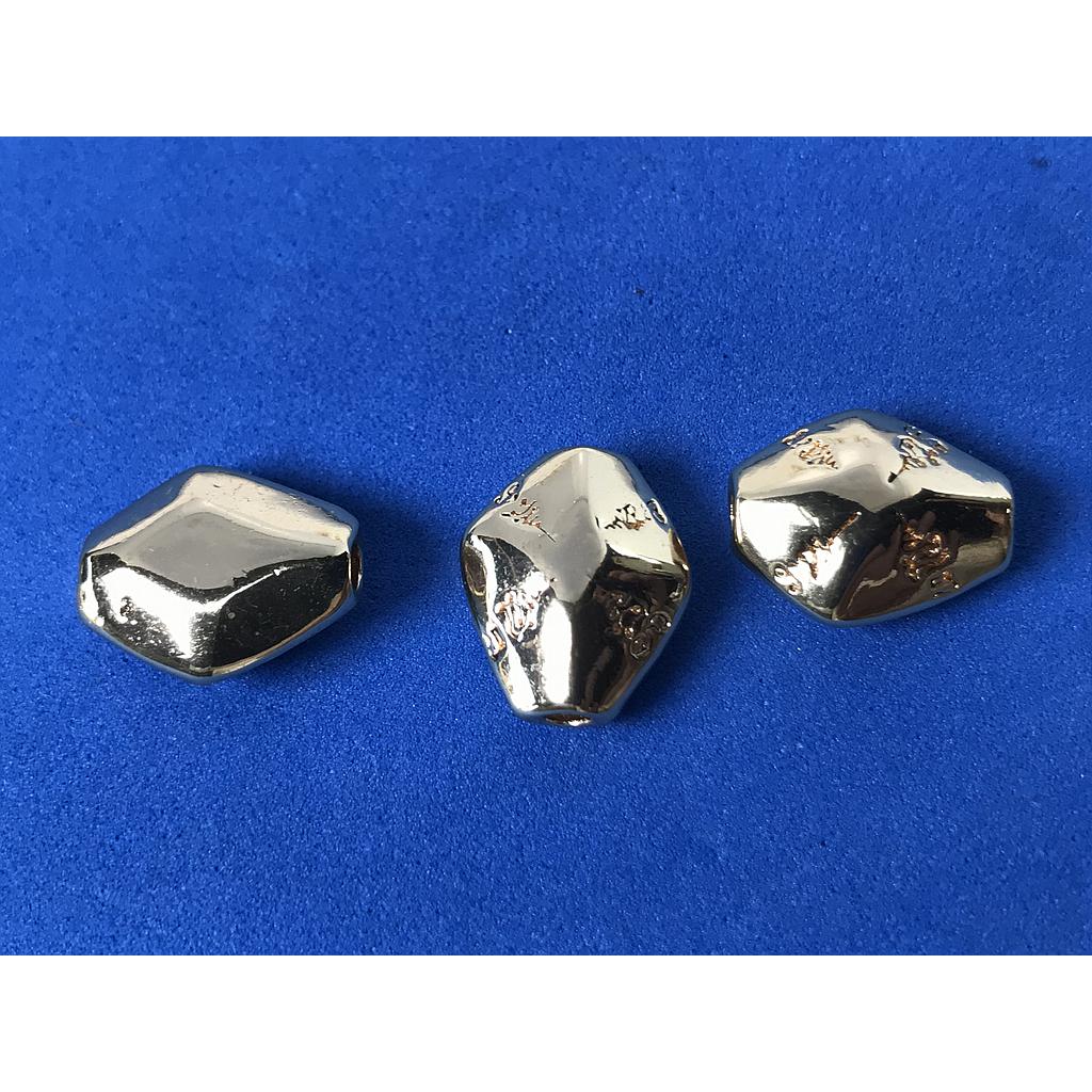 DIJE HEXAGONO ELECTROENCHAPADO