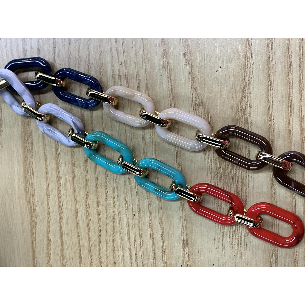 CADENA ACRILICA COLORES 12 PCS