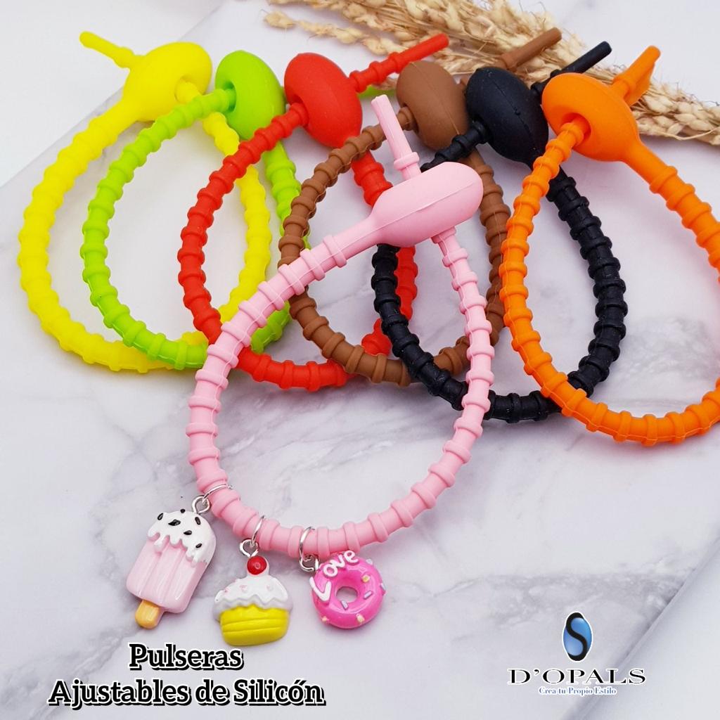 PULSERAS AJUSTABLES DE NANOPRENO GOMA