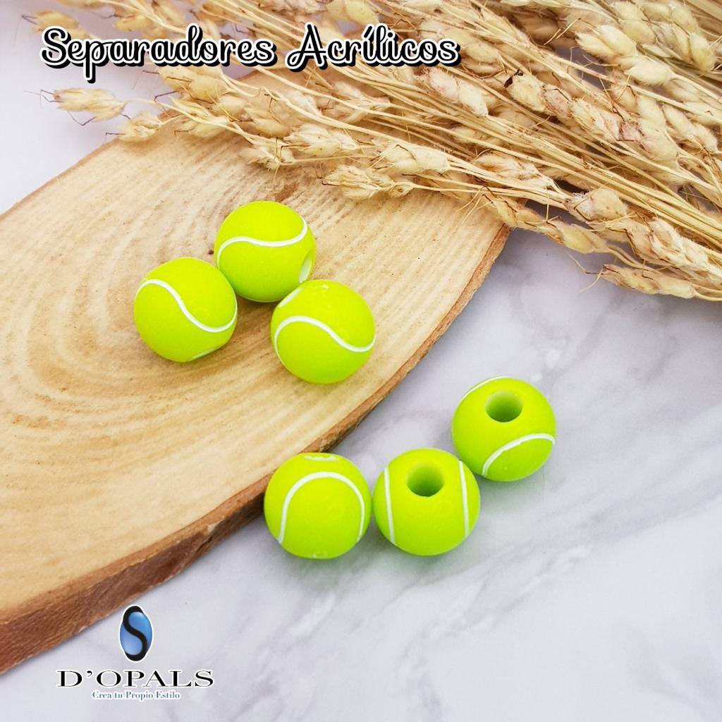 SEPARADORES ACRILICOS PELOTAS DE TENIS 11MM PAQUETE 500GRS