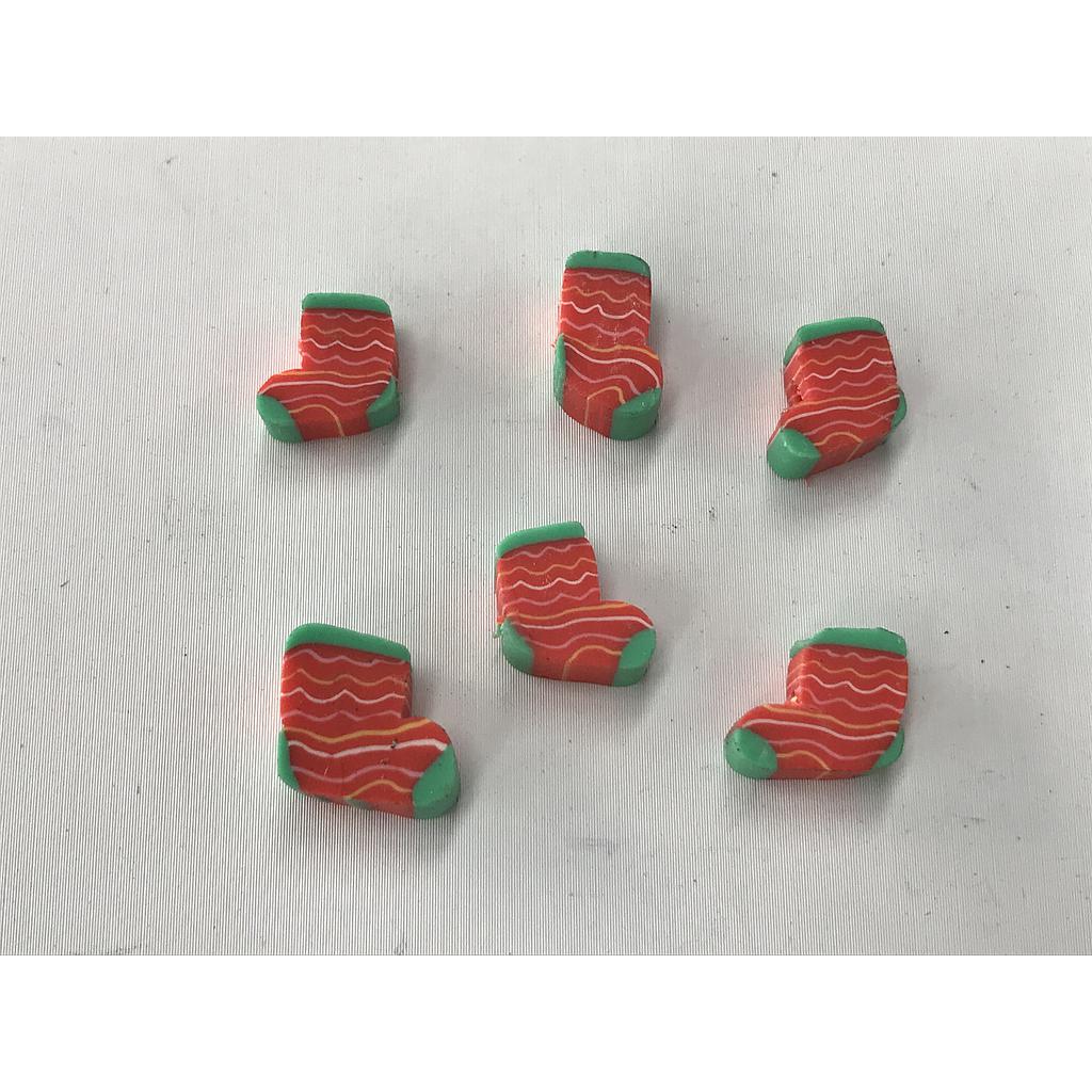 FIMO BOTA DE NAVIDAD 6PCS