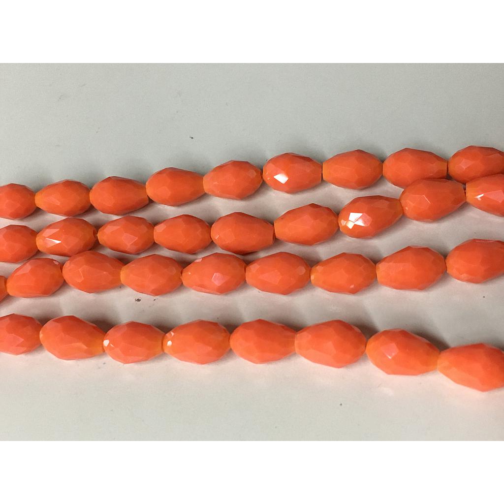 CRISTAL DE GOTA 8X11MM NARANJA MANDARINA G301