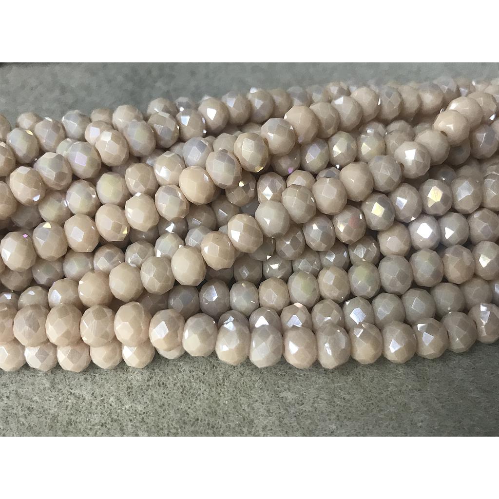 CRISTAL RONDEL SALMON NUDE AB 6MM