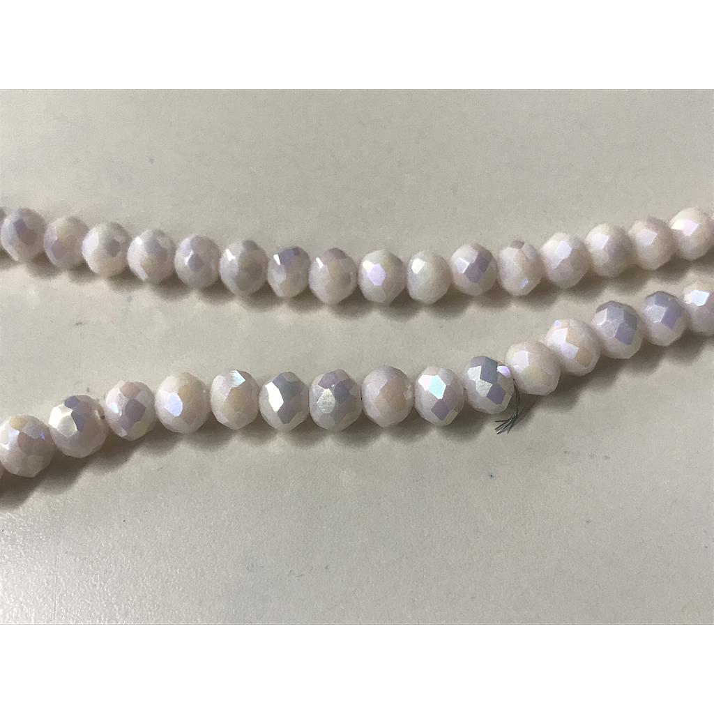 CRISTAL RONDEL NUDE CON LILA AB 6MM