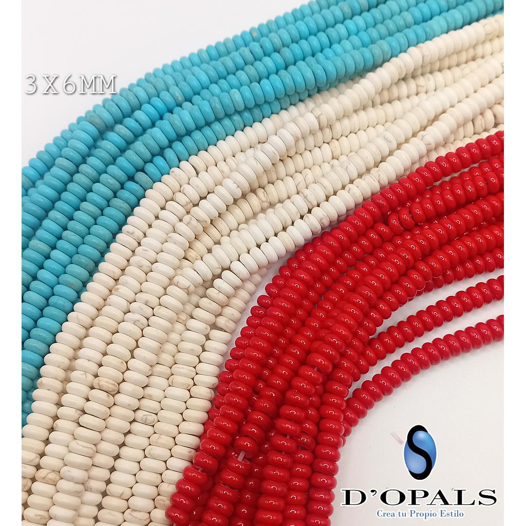 PIEDRA TURQUESA DISCO 3X6MM