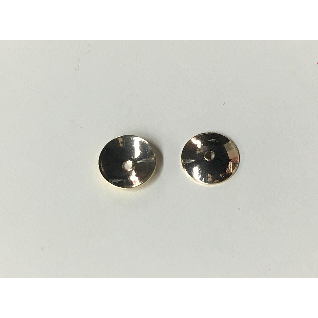 CUBRE PERLAS 8MM ELECTROENCHAPADO