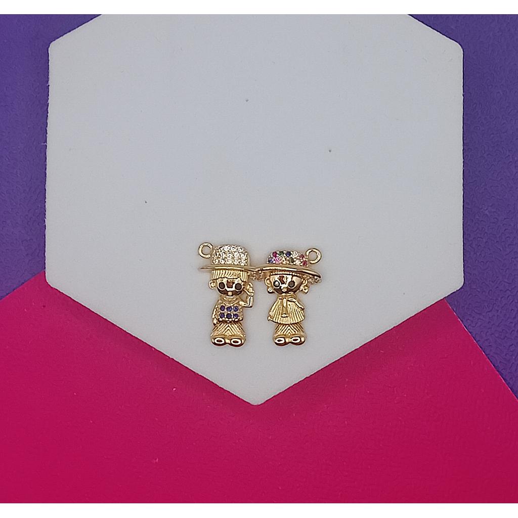 DIJE PAREJA DE NIÑOS MICROCIRCONIA