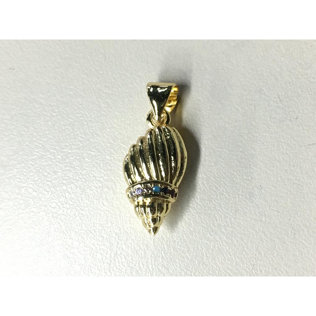 DIJE CARACOL MICROCIRCONIA