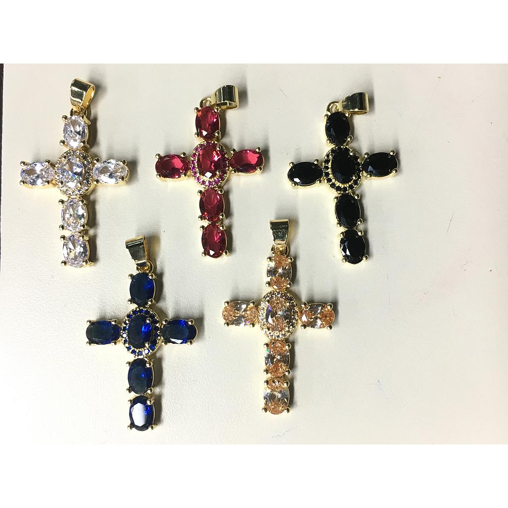 DIJE DE CRUZ 35X23MM MICROCIRCONIA