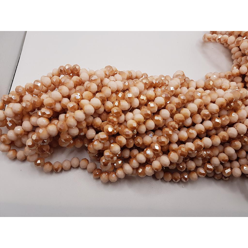 CRISTAL RONDEL NUDE Y CHAMPAN 4MM