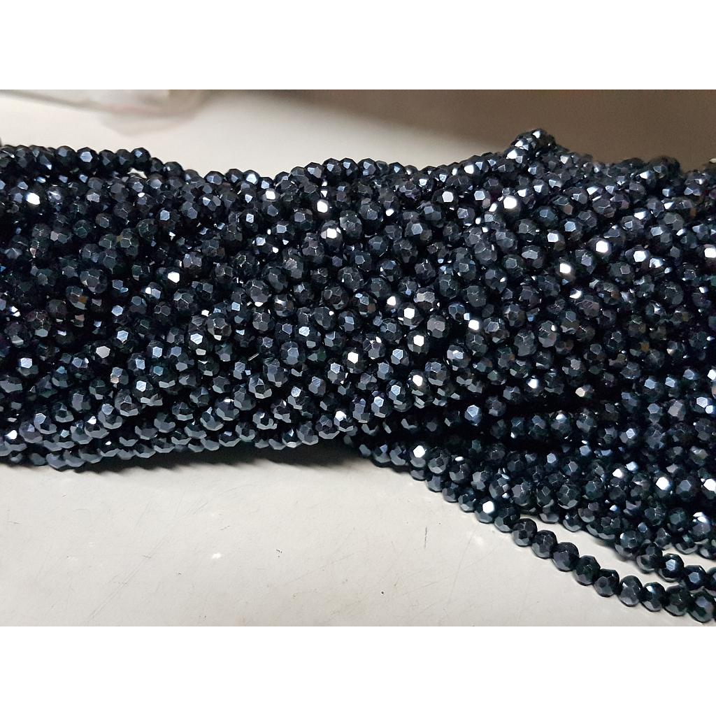 CRISTAL RONDEL AZUL OSCURO 4MM