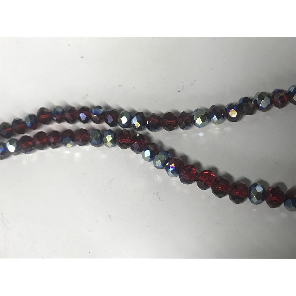 CRISTAL RONDEL OCRE CON VERDE