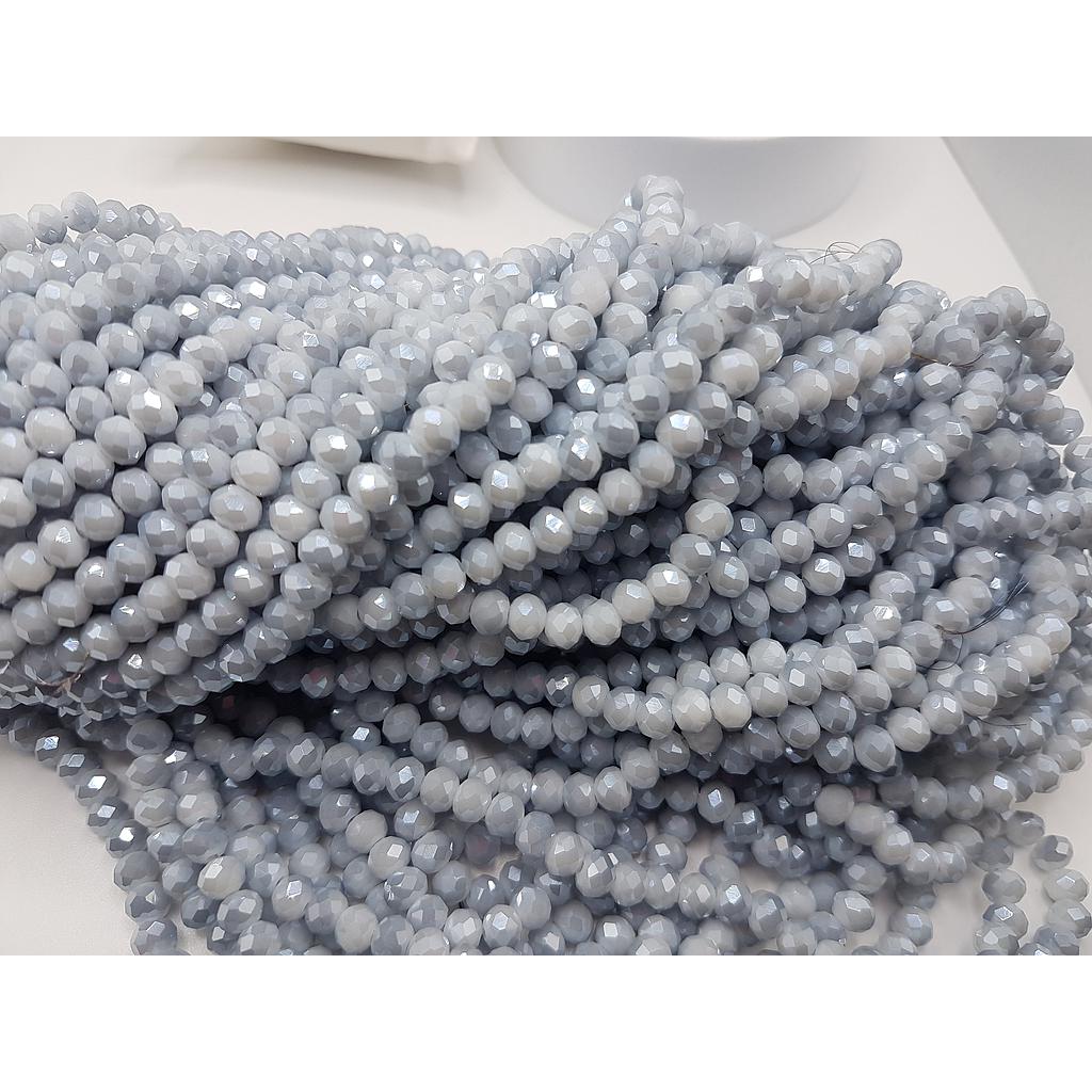 CRISTAL RONDEL GRIS CLARO 8MM