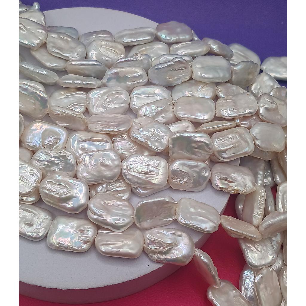 PERLAS BARROCAS CUADRADA 20X15MM