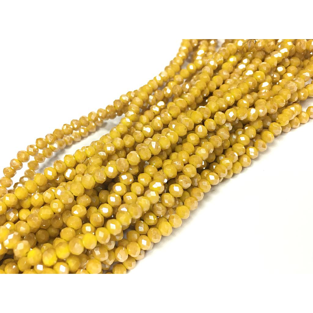 CRISTAL RONDEL MIEL MOSTAZA 4MM