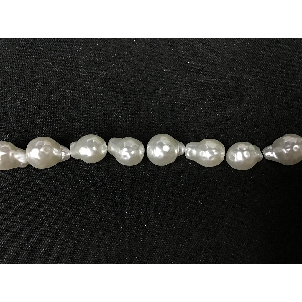PERLAS ACRILICAS 11X8MM RISTRA 14PCS