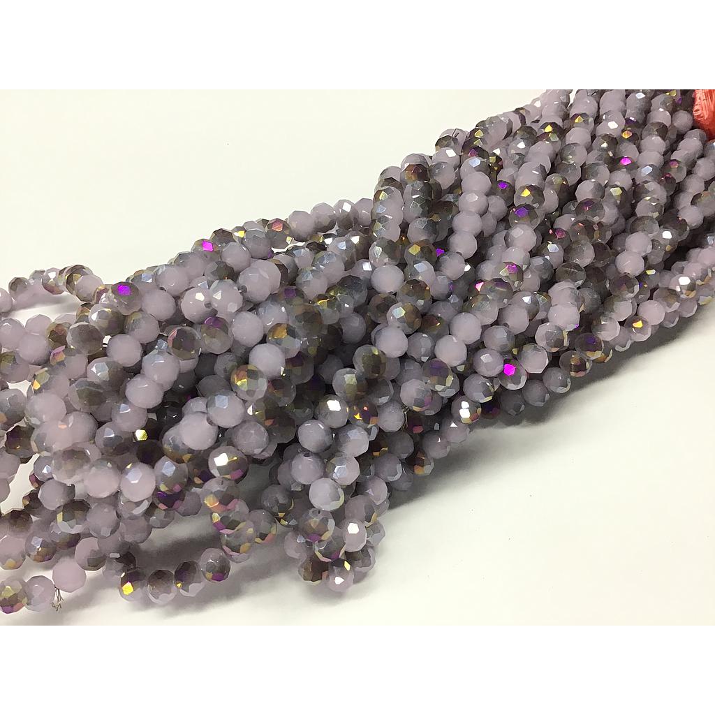 CRISTAL RONDEL MORADO TORNASOL 6MM