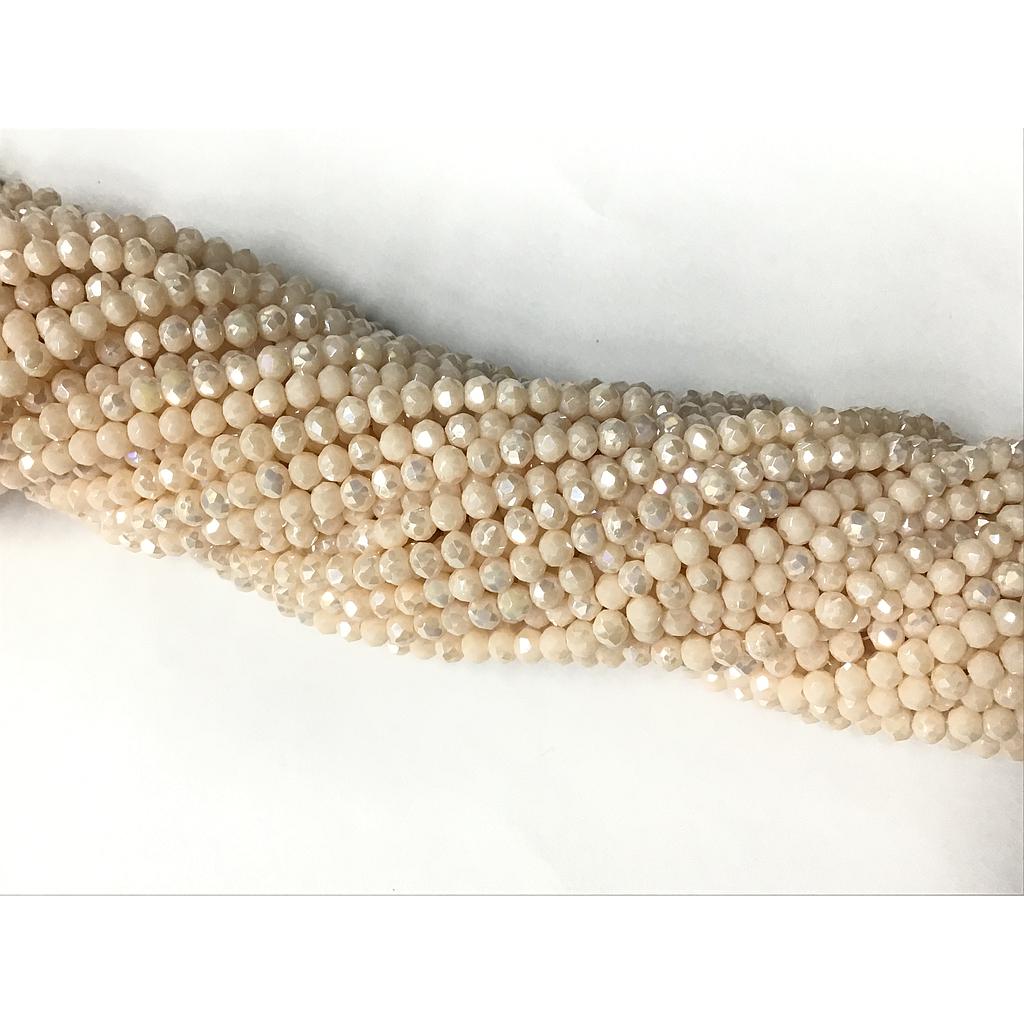 CRISTAL RONDEL NUDE AB 3MM