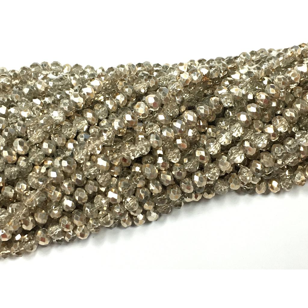 CRISTAL RONDEL DORADO TORNASOL 4MM