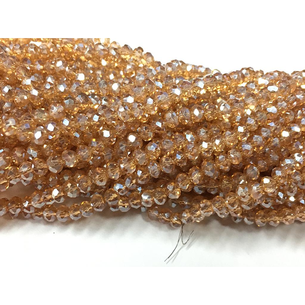 CRISTAL RONDEL CHAMPAGNE CAMEL 4MM