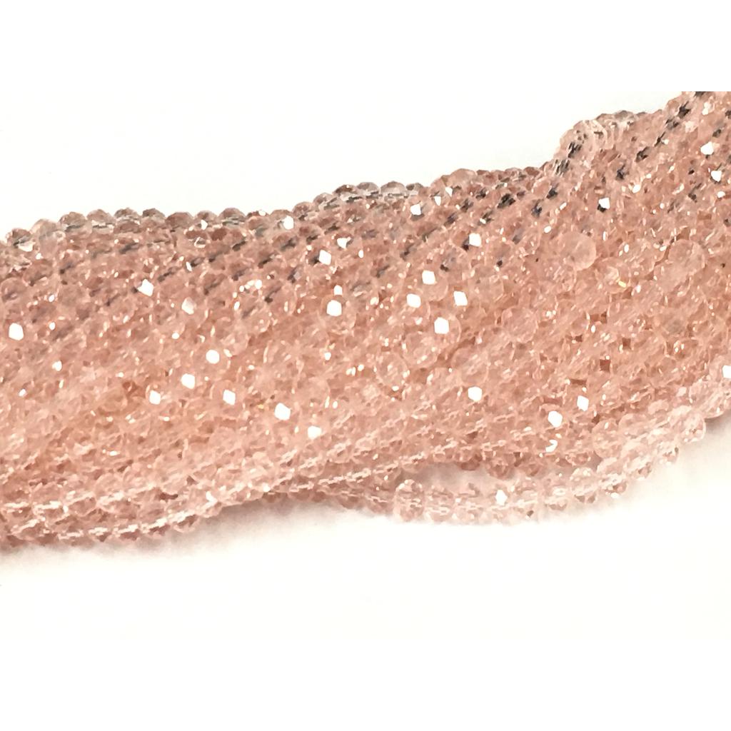 CRISTAL RONDEL ROSA FLAMINGO 2MM