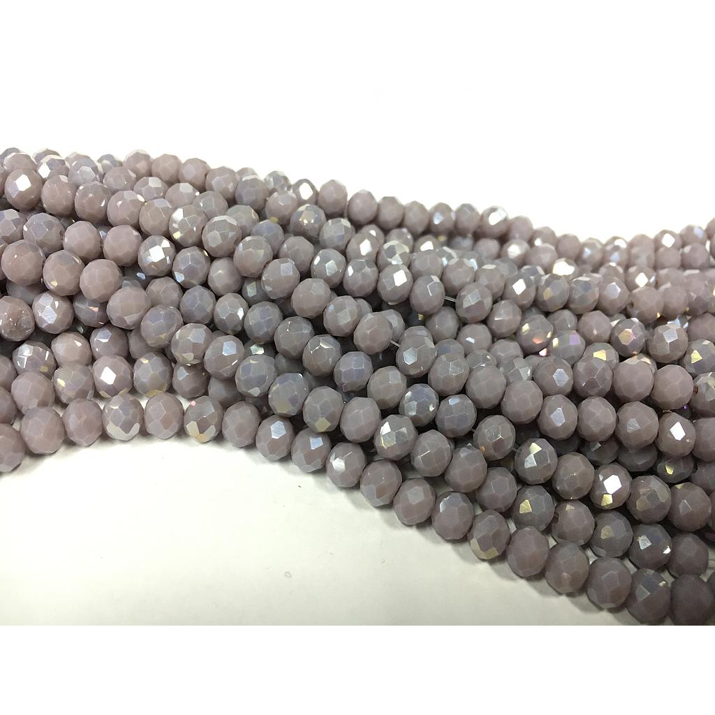 CRISTAL RONDEL MORADO MALVA AB 6MM