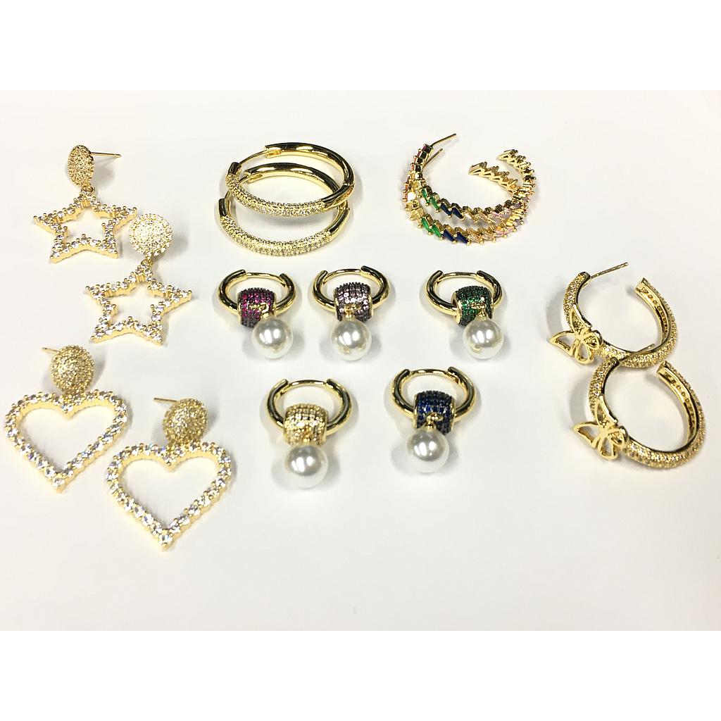 ARETES VARIOS MICROCIRCONIA