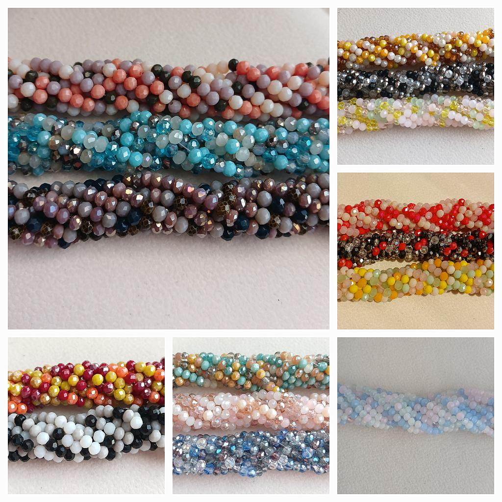 CRISTAL RONDEL MULTICOLOR 3MM LIQUIDACION