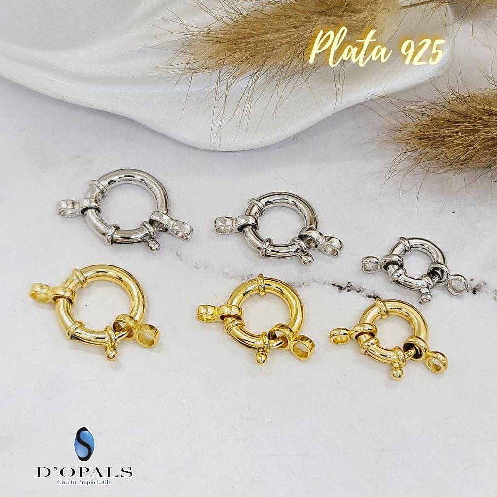 BROCHE MARINERO DE PLATA 16MM