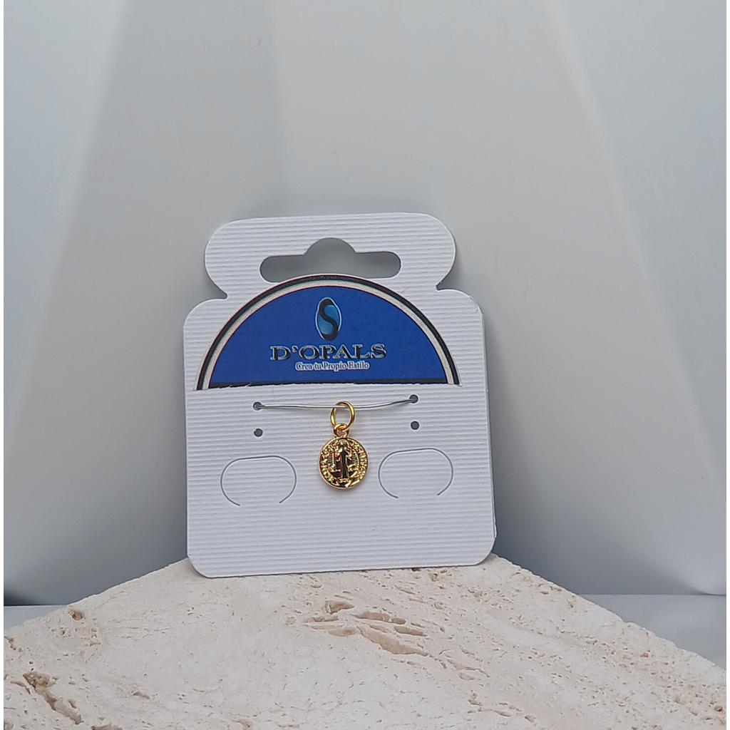 DIJE DE SAN BENITO ELECTROENCHAPADO 10MM