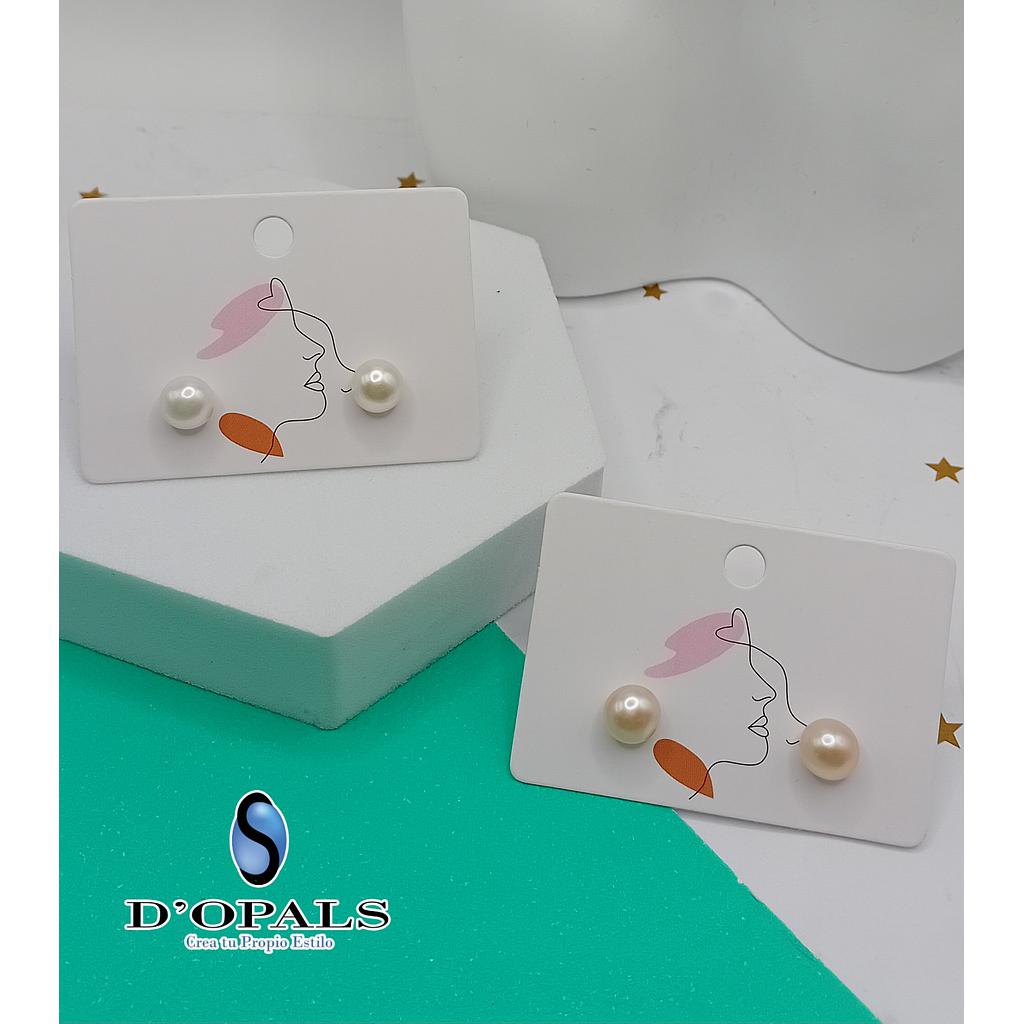 ARETE CON PERLA DE RIO DE MICROCIRCONIA